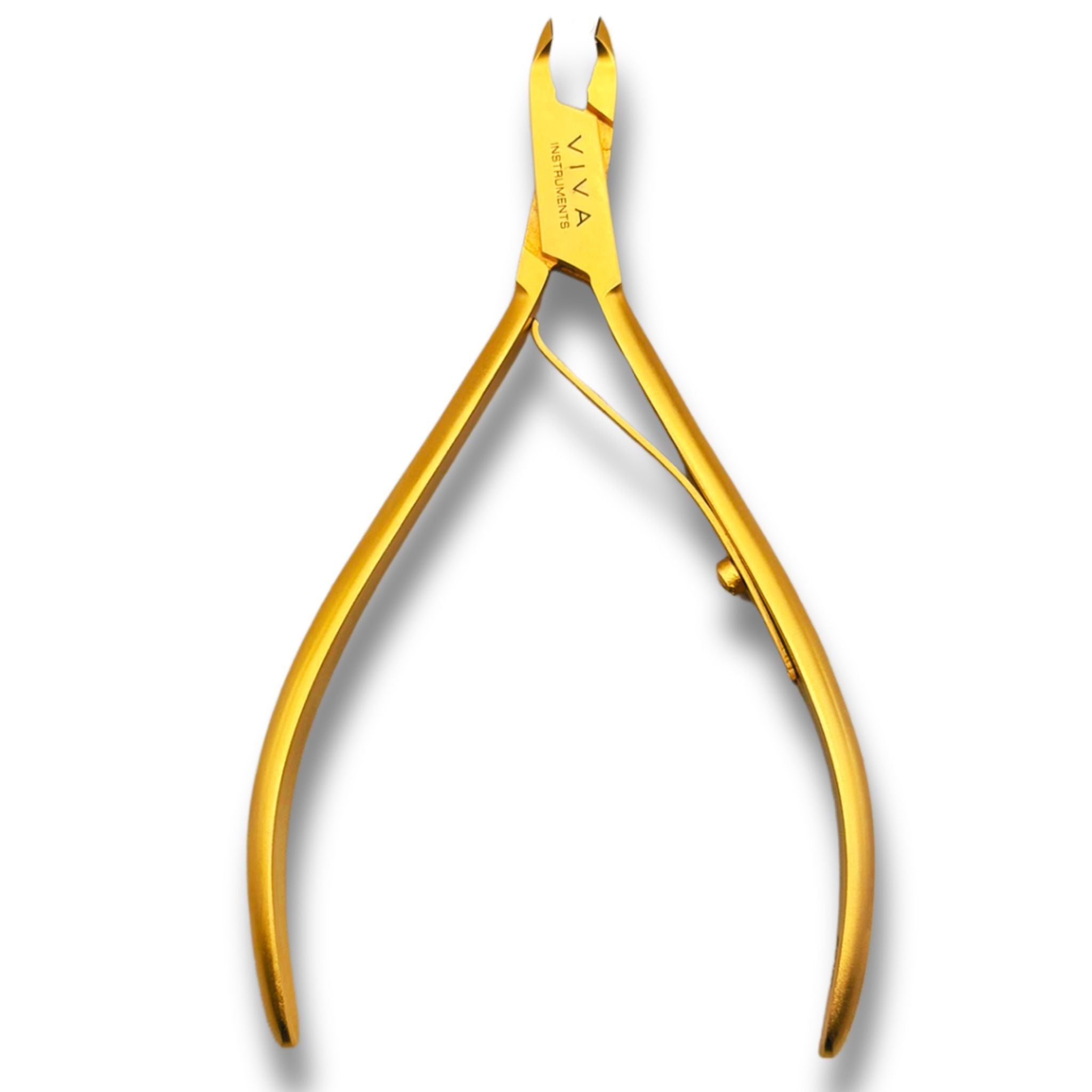 cuticle nipper cutter trimmer gold finish - viva instruments