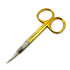 Nail Scissor - Cuticle Nail Scissors - 9.5cm Double Bent Gold