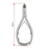A pair of silver metal nail clippers for thick nails shown on a white background with red dimension arrows and text indicating a 12 cm length. Viva Instruments