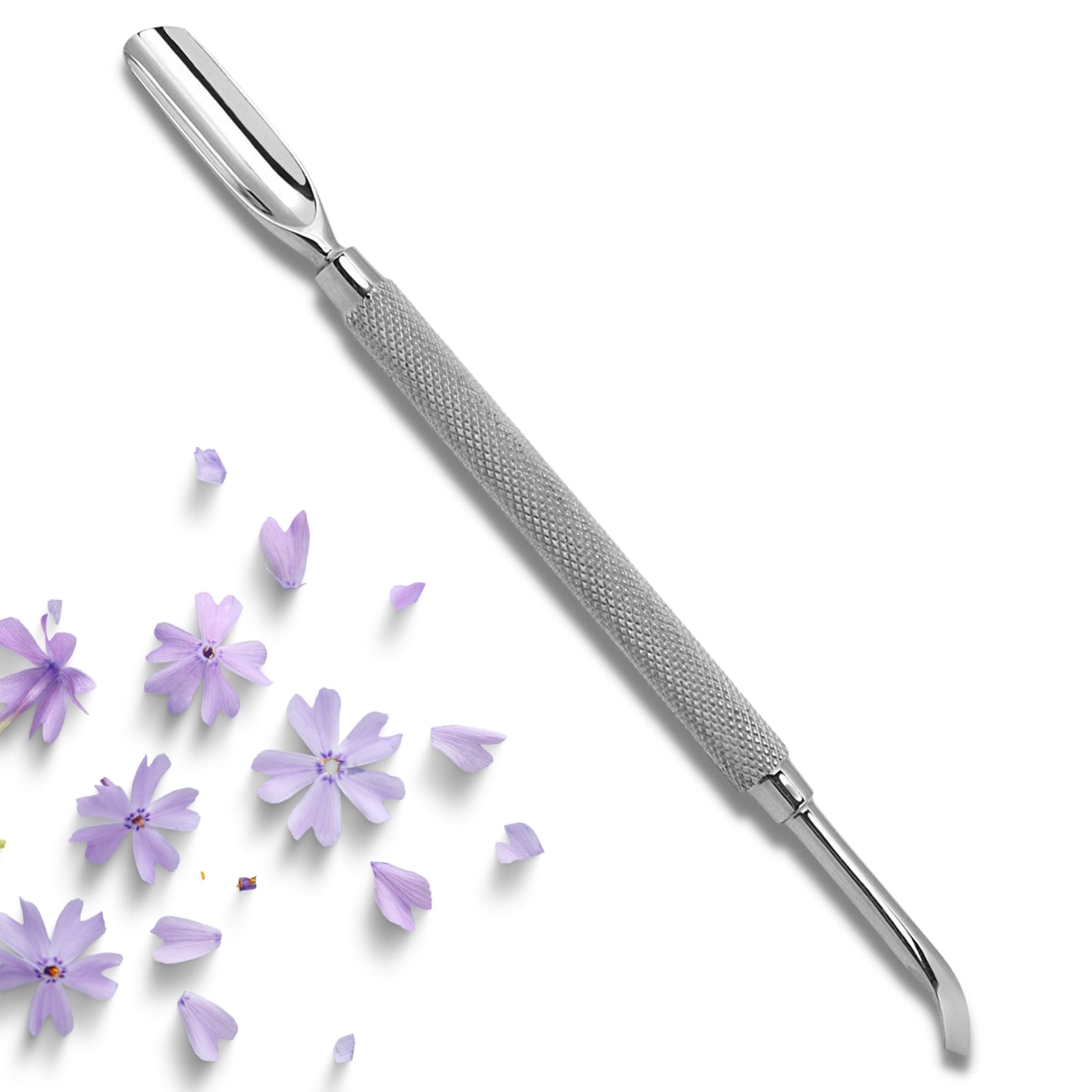 Cuticle pusher manicure tools curved end - viva instruments 
