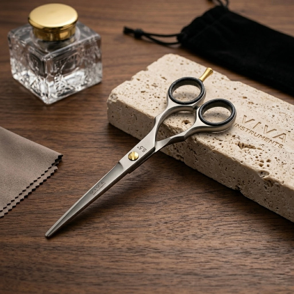 Professional barber hairdressing scissors - Viva Instruments 