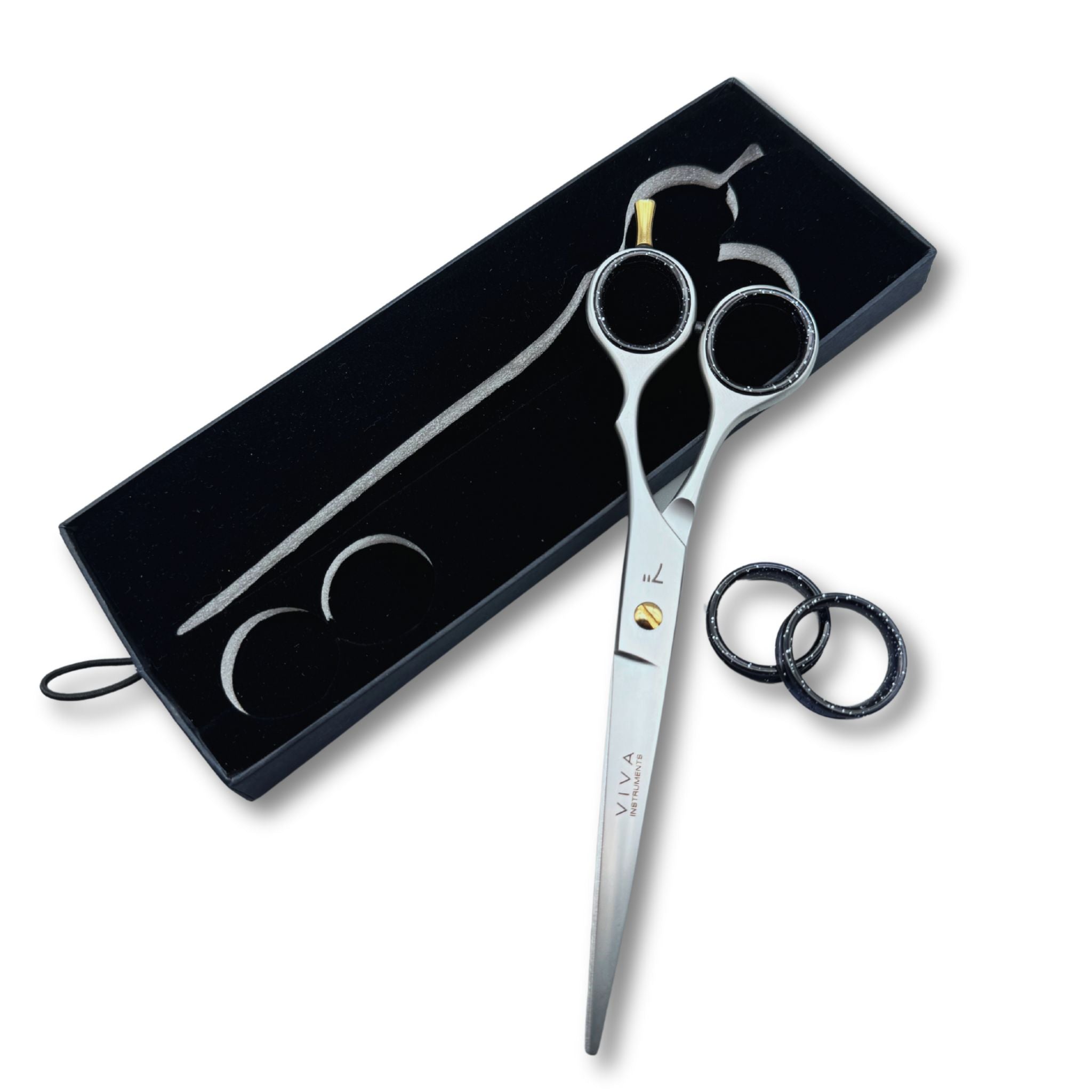 7 inch barber scissors silver - viva instruments 