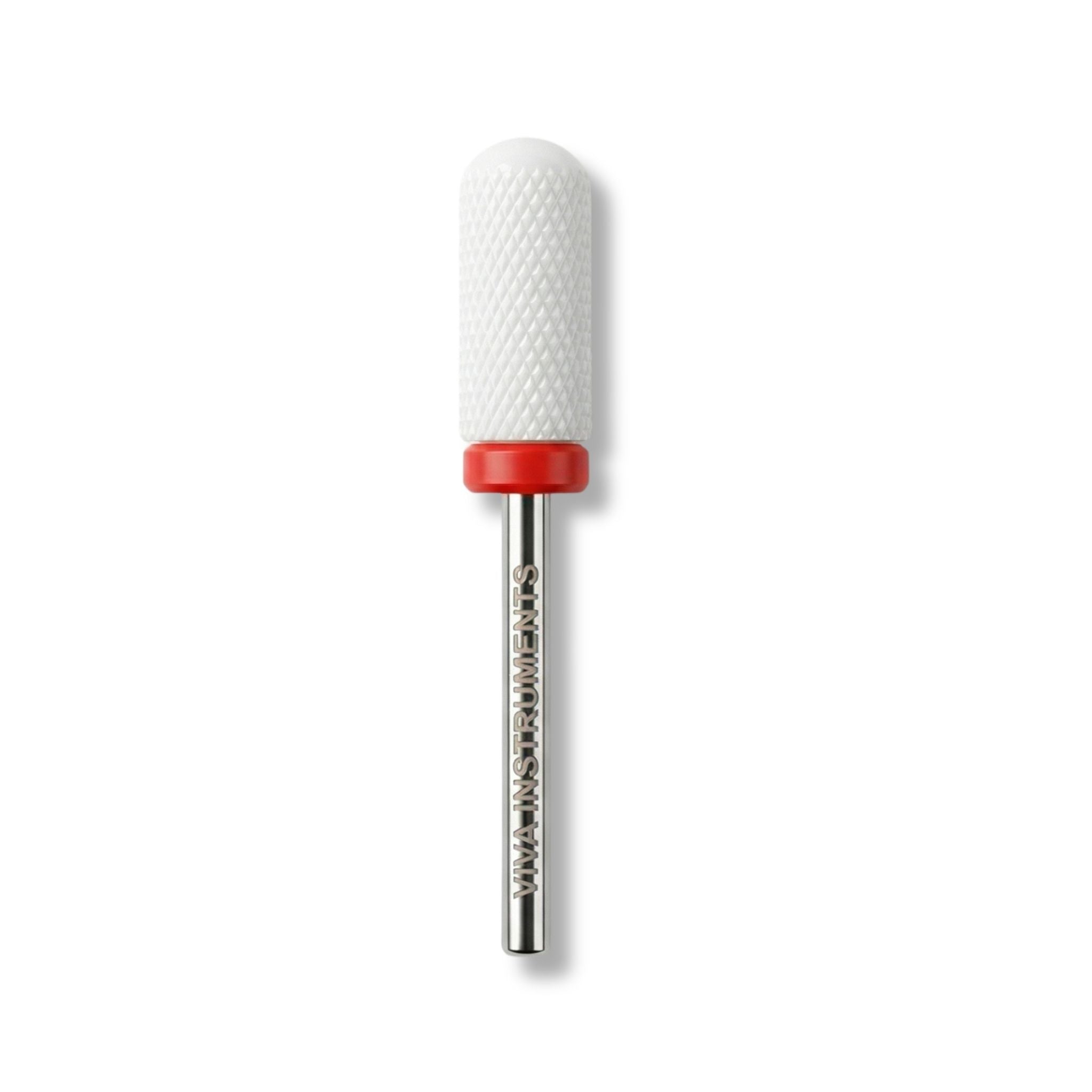 Ceramic Large Barrel Nail Drill Bit - Fine Grit Smooth Top | Viva Instruments