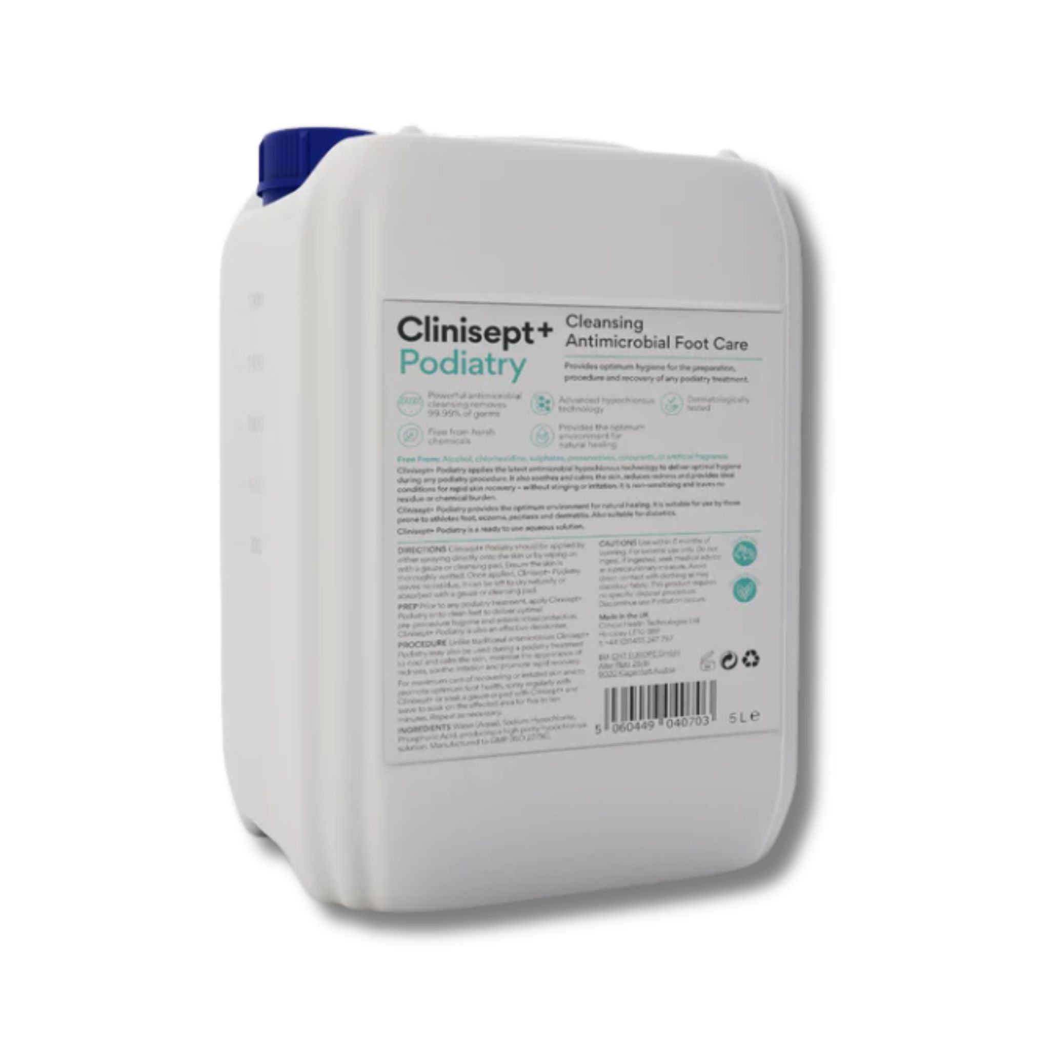 Clinisept+ Podiatry Antimicrobial Foot Care 5 Litter - Professional 