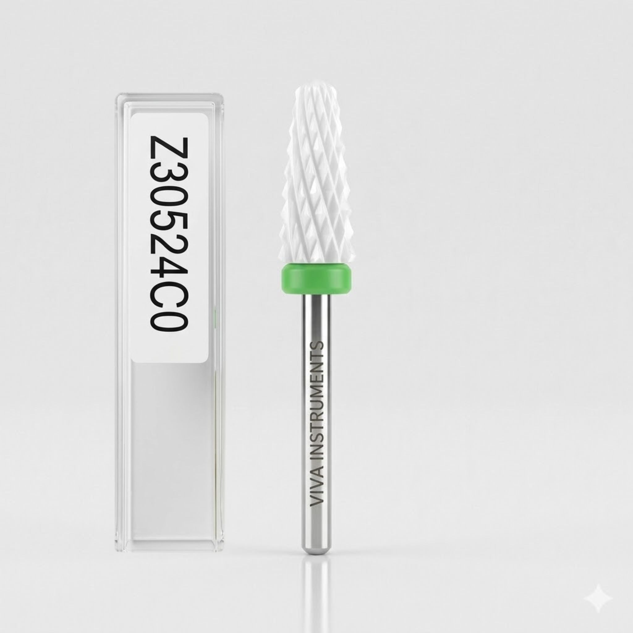  dental instrument with a green cap and 'VIVA INSTRUMENTS' branding on a white background