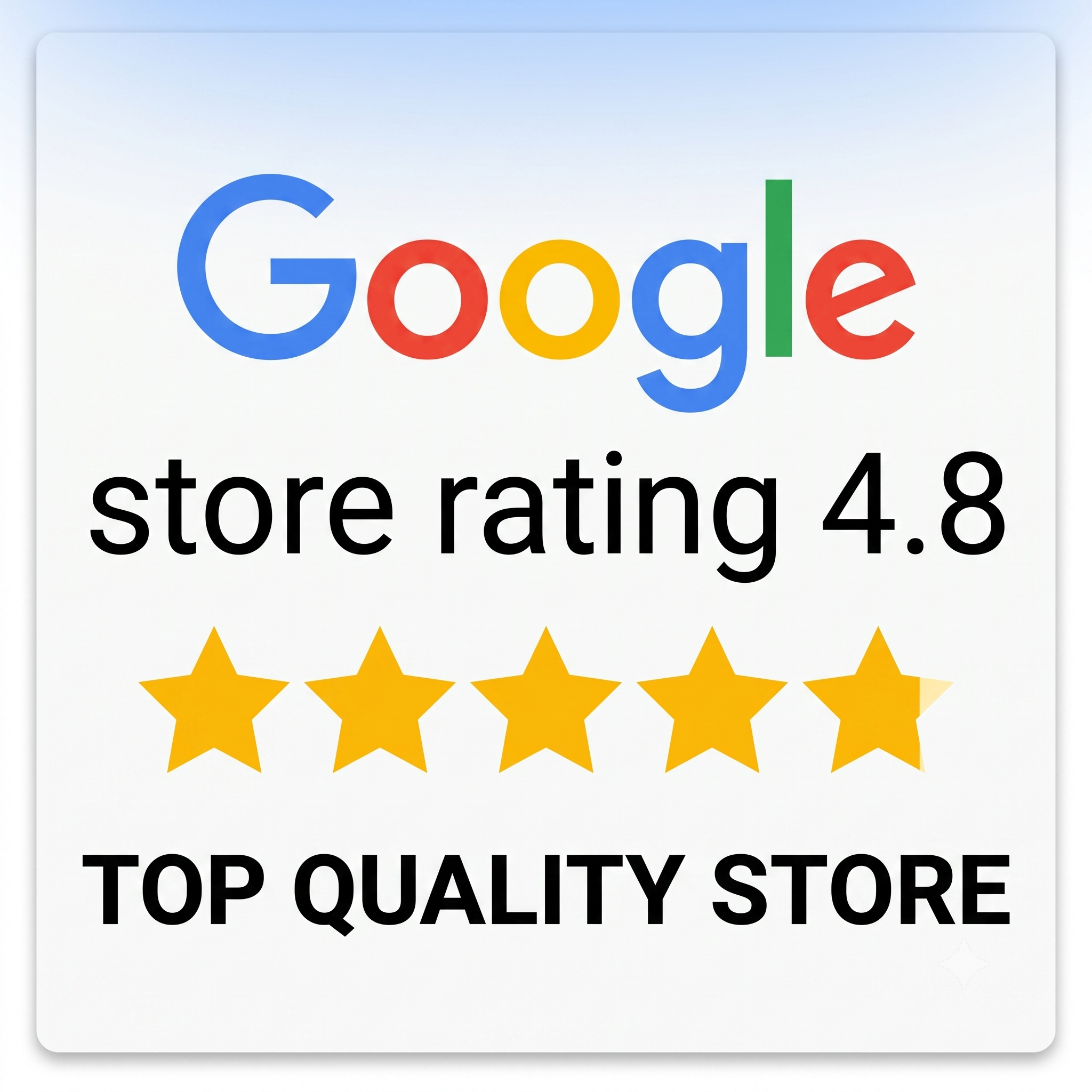 Google top rated store 4.8 - viva instruments