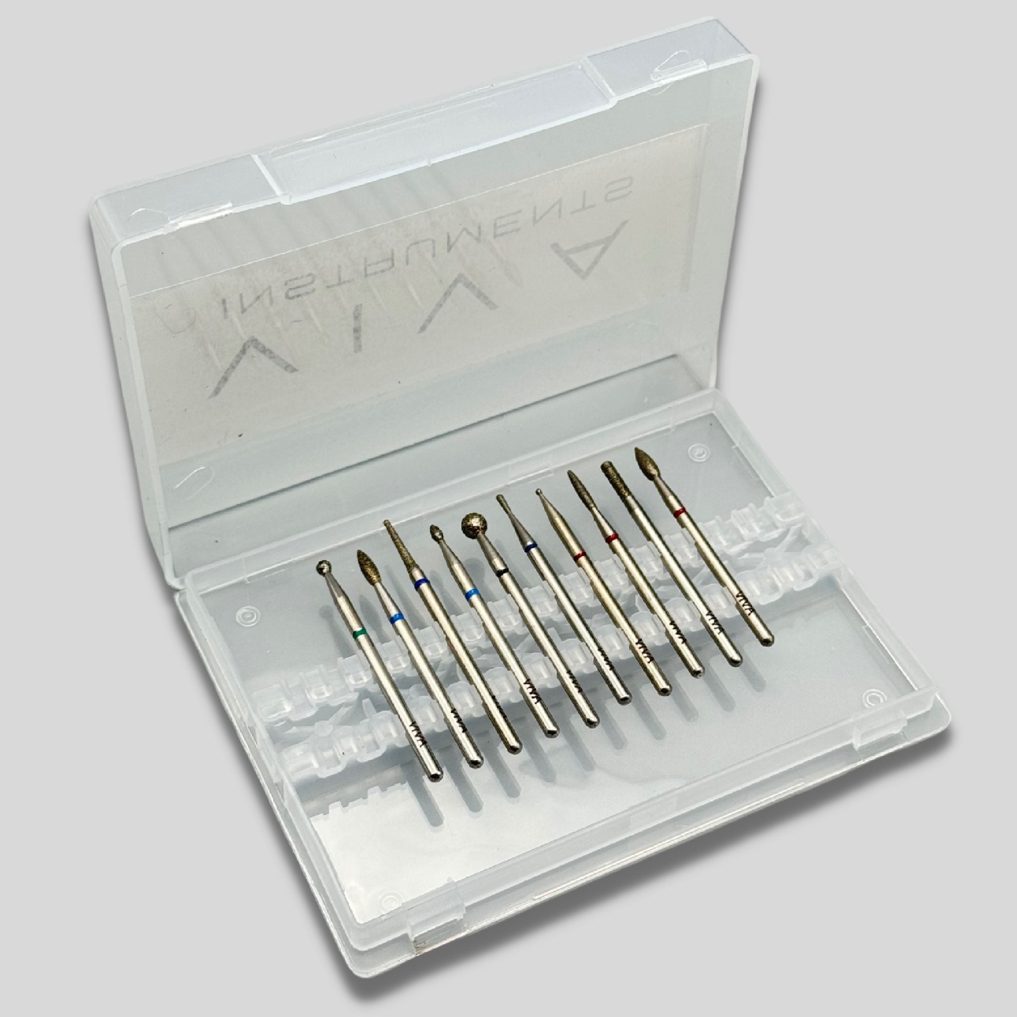 diamond nail drill bits for manicure pedicure - viva instruments 