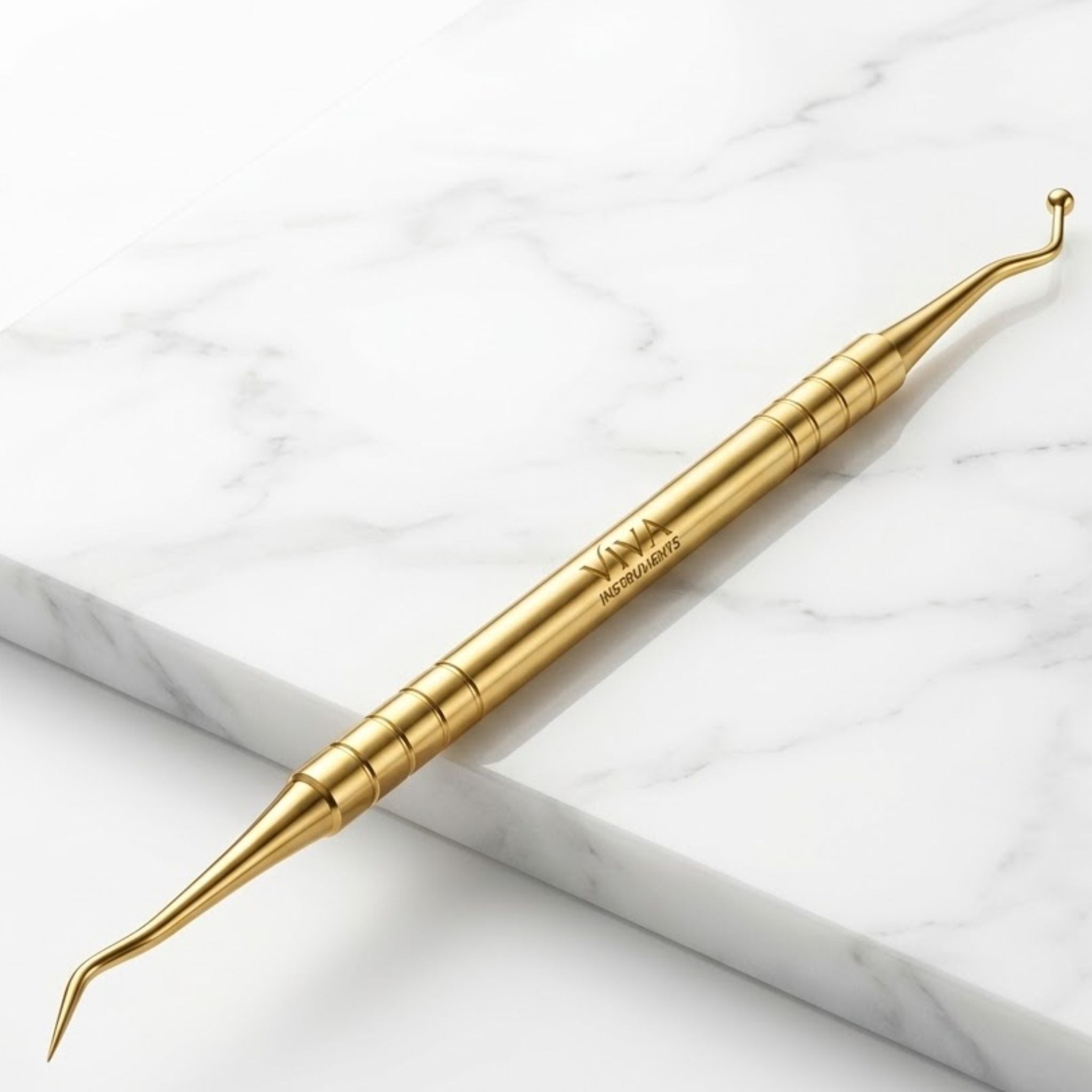Gold Nail Curette pedicure podiatry nail care tools - viva instruments 