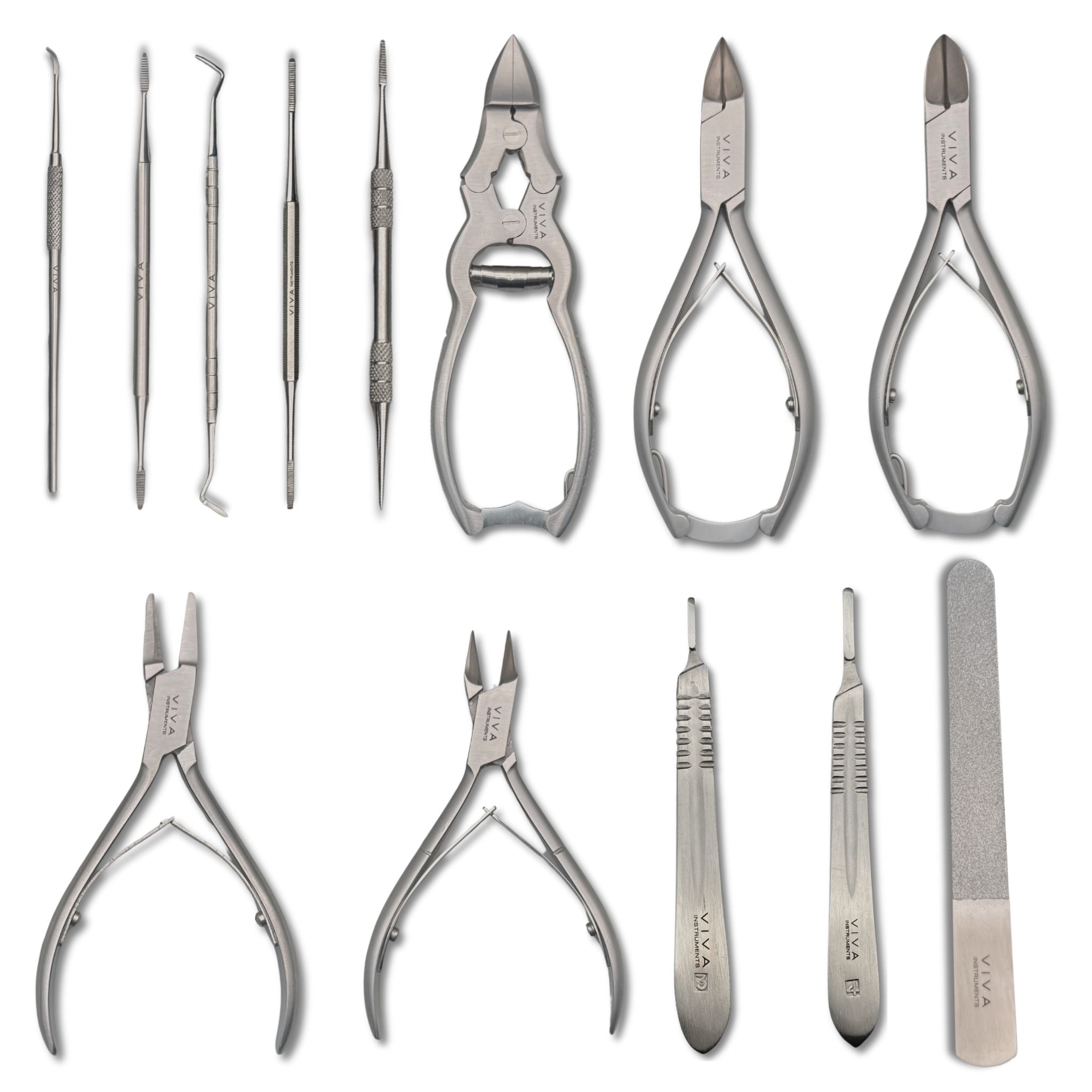 Professional podiatry instruments bundle 