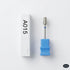 Nail drill bit with blue handle and white box labeled A015 on a light gray background