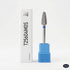 Shop Viva Instruments Medium Grit Flame Carbide Bit. High-durability tungsten for precise cuticle cleaning, product removal, and professional podiatry.