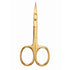 Gold cuticle scissors scissors with 'VIVA' branding on a white background