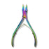 podiatry nail clippers flame pointed titanium finish - viva instruments