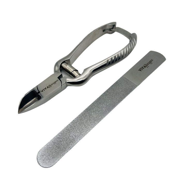toenail clipper and nail file - viva instruments