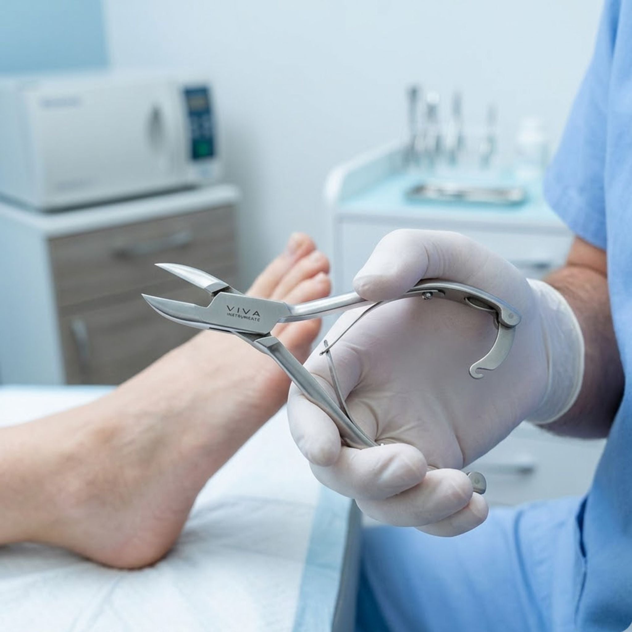 toenail clippers nippers for podiatrists and thick nails - viva instruments 