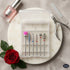 Professional Diamond Nail Drill Bit Set (6-Piece) with Nylon Brush Set of 