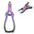 Viva Instruments 14cm rainbow titanium coated toenail clippers with barrel spring and safety lock