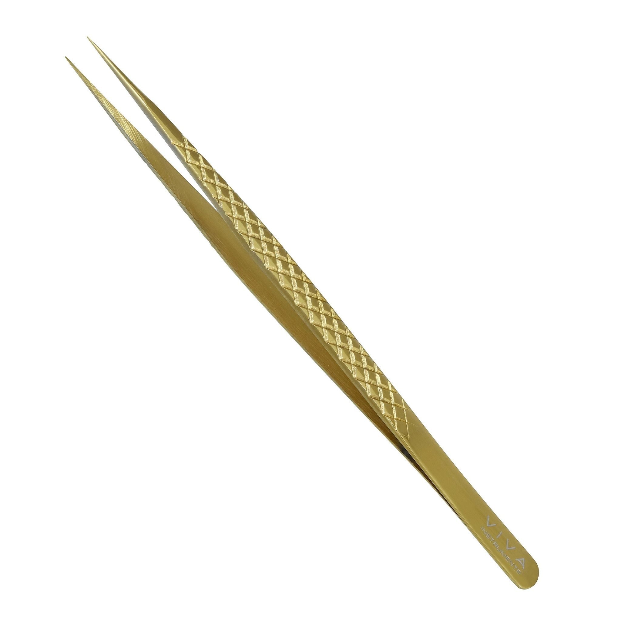 Lash Tweezer - Skinny Long Pointed Lash Tweezer - Gold